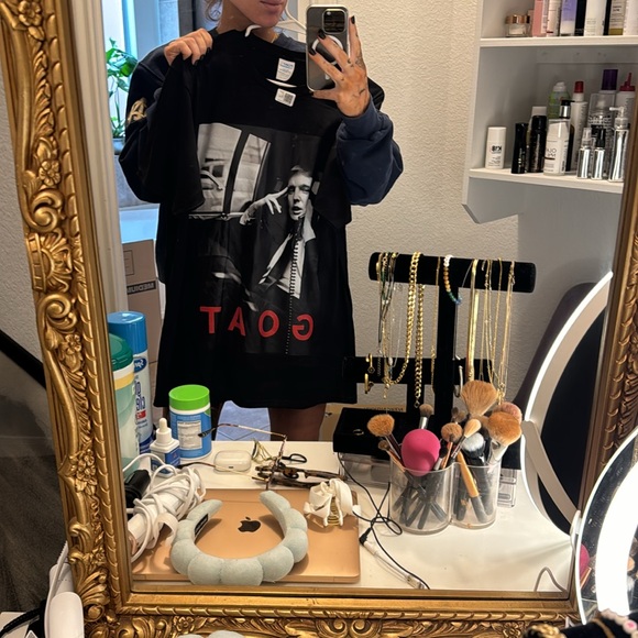 Black trump GOAT men’s large Tshirt - Picture 2 of 2